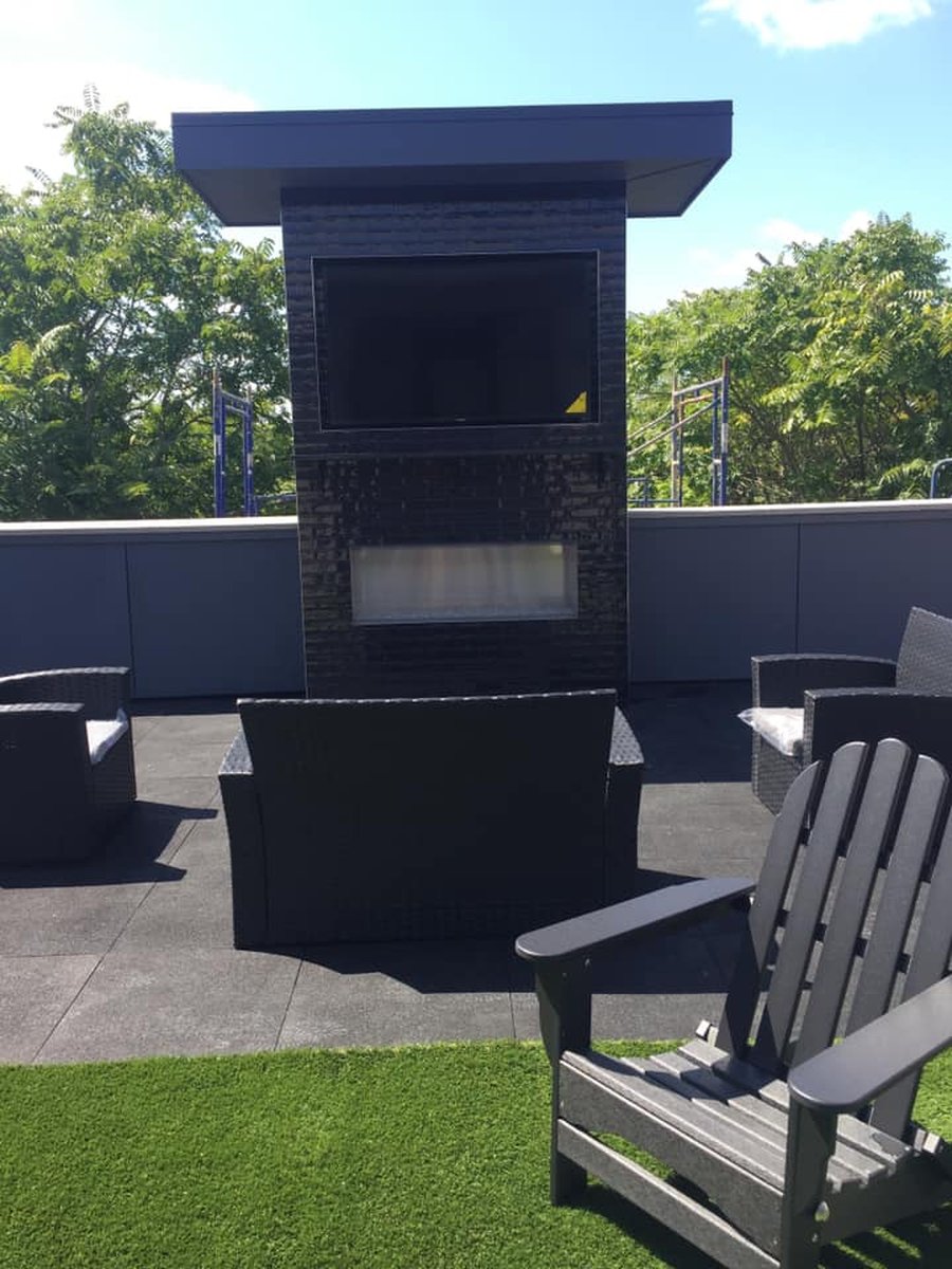 Outdoor television installation by J&S Audio Video Solutions
