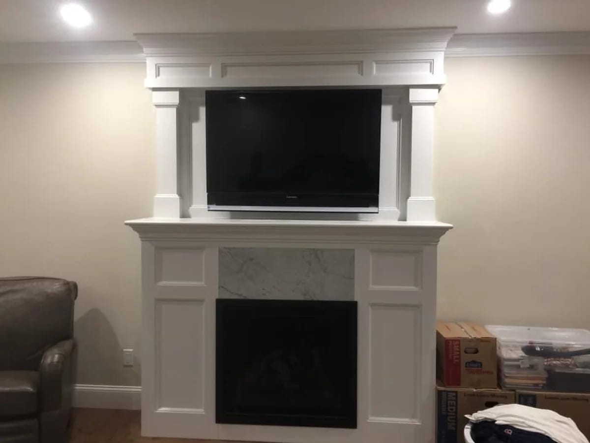 Home living room AV installation in East Brookfield, MA by J&S Audio Video Solutions