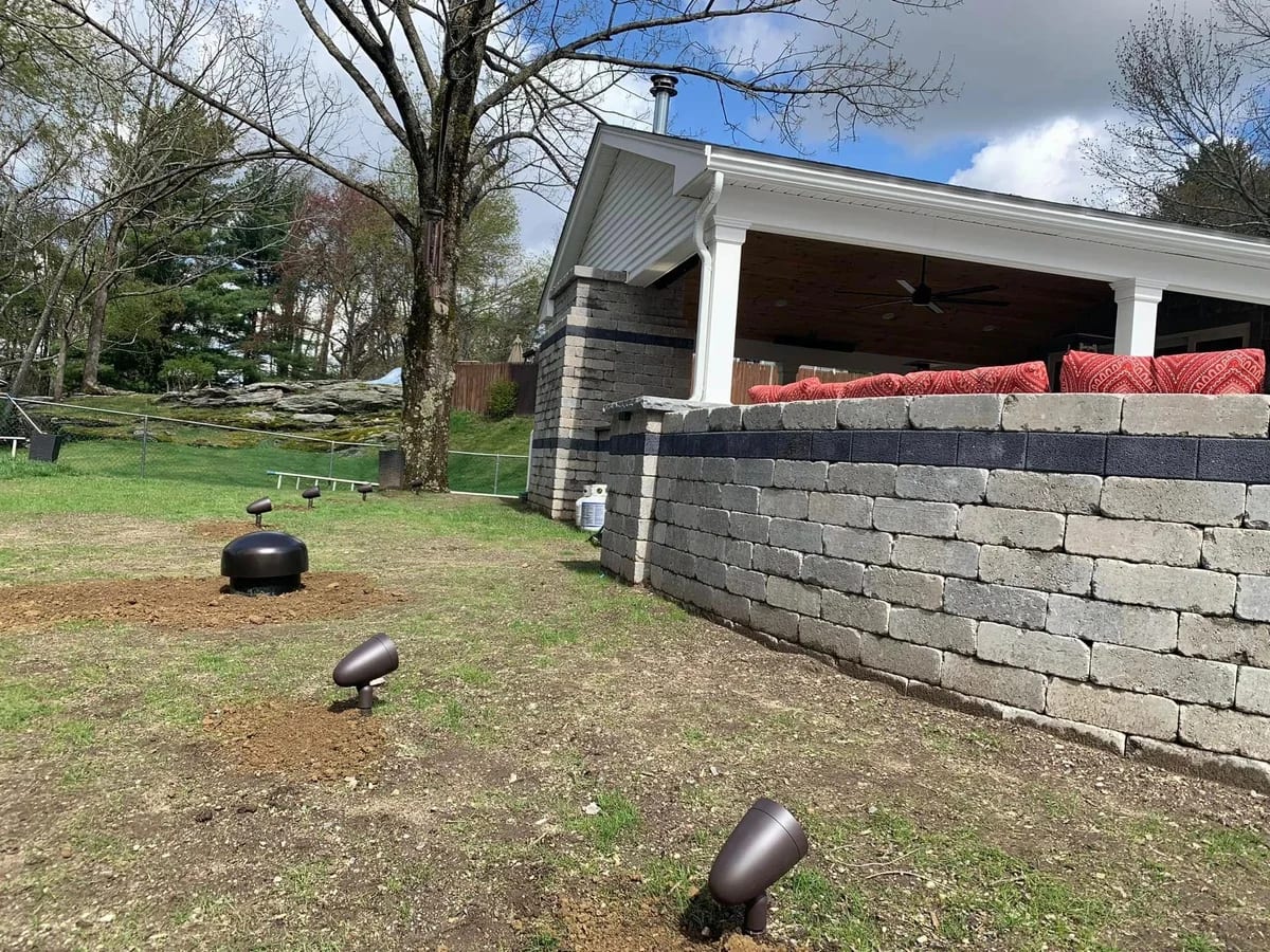 Outdoor landscape speaker installation by J&S Audio Video Solutions